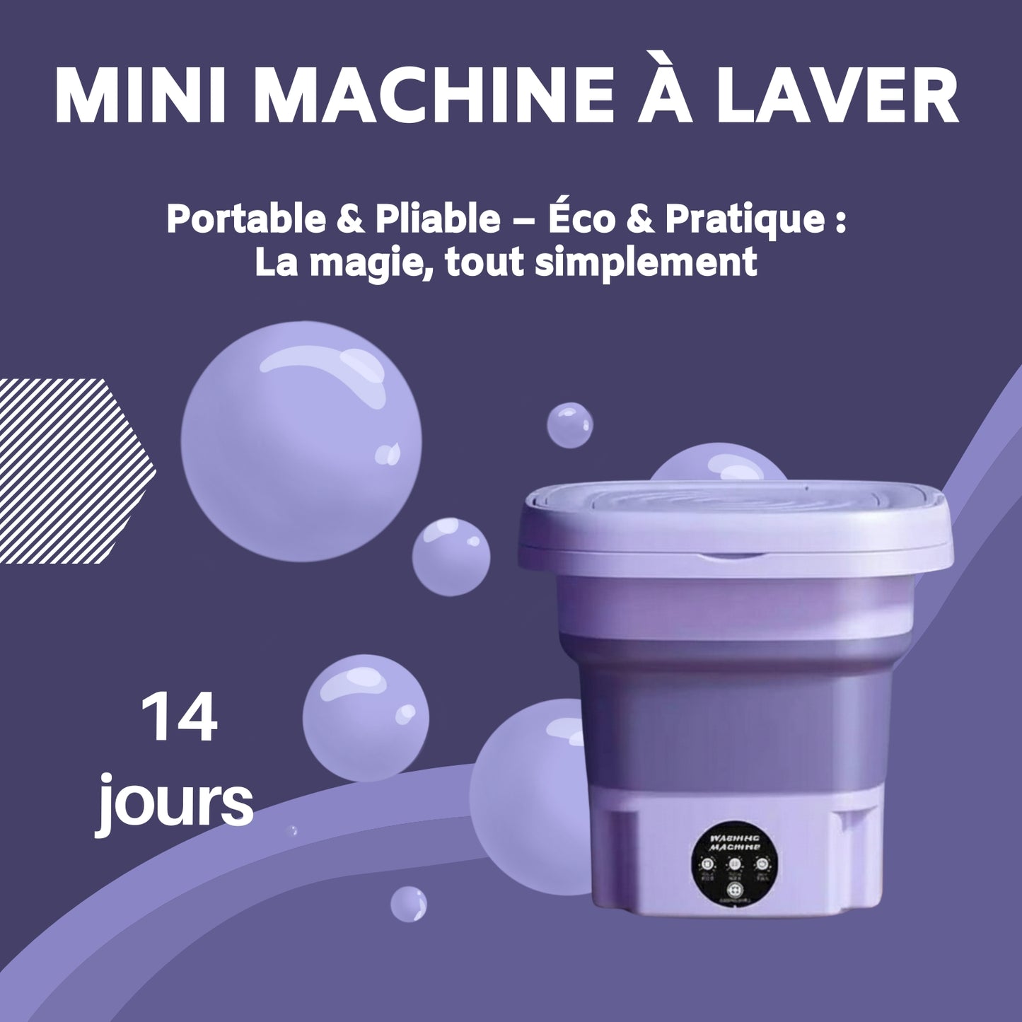 🧺 MINI MACHINE À LAVER 8L – Libère-toi du Calvaire du Linge !