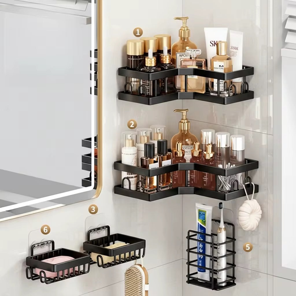 Système d'Organisation de Salle de Bain Premium 5 Pièces