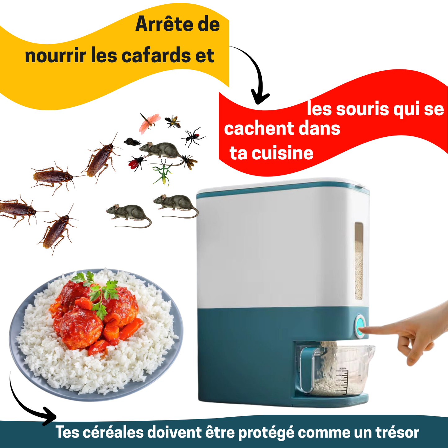 Distributeur automatique de riz avec sérénité -  L’Art de Cuisiner Sans Stress