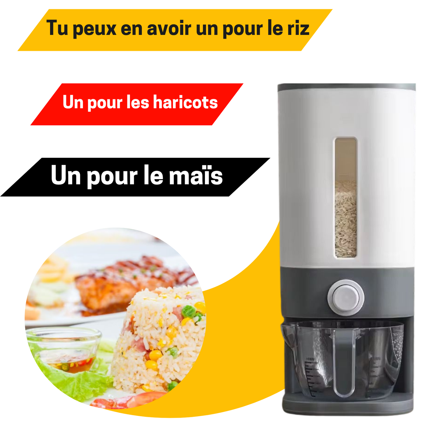 Distributeur automatique de riz avec sérénité -  L’Art de Cuisiner Sans Stress