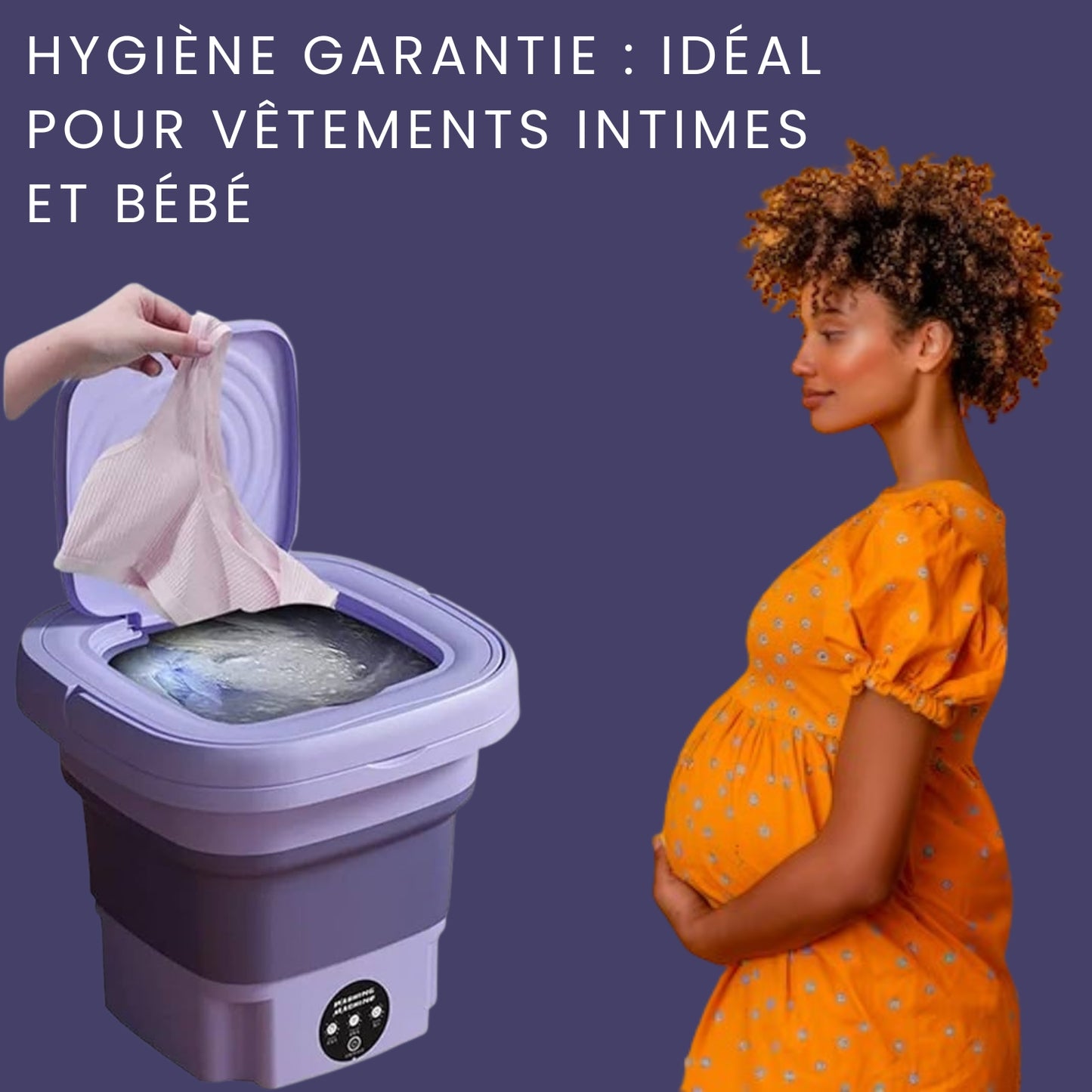 🧺 MINI MACHINE À LAVER 8L – Libère-toi du Calvaire du Linge !