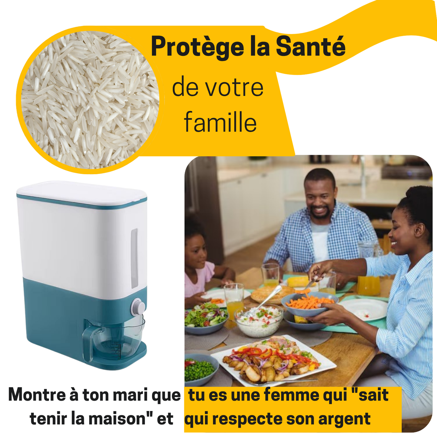 Distributeur automatique de riz avec sérénité -  L’Art de Cuisiner Sans Stress