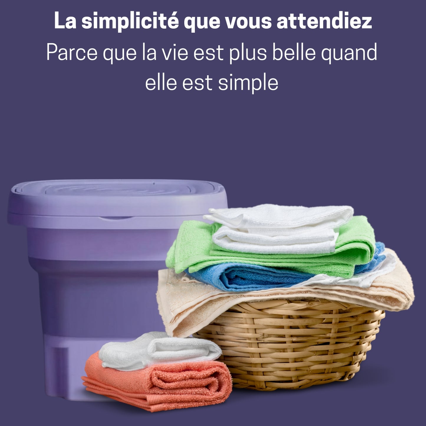 🧺 MINI MACHINE À LAVER 8L – Libère-toi du Calvaire du Linge !