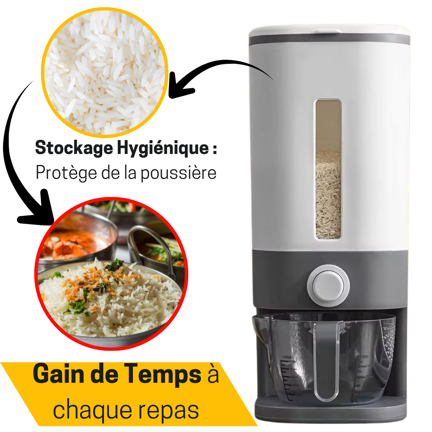 Distributeur automatique de riz avec sérénité -  L’Art de Cuisiner Sans Stress