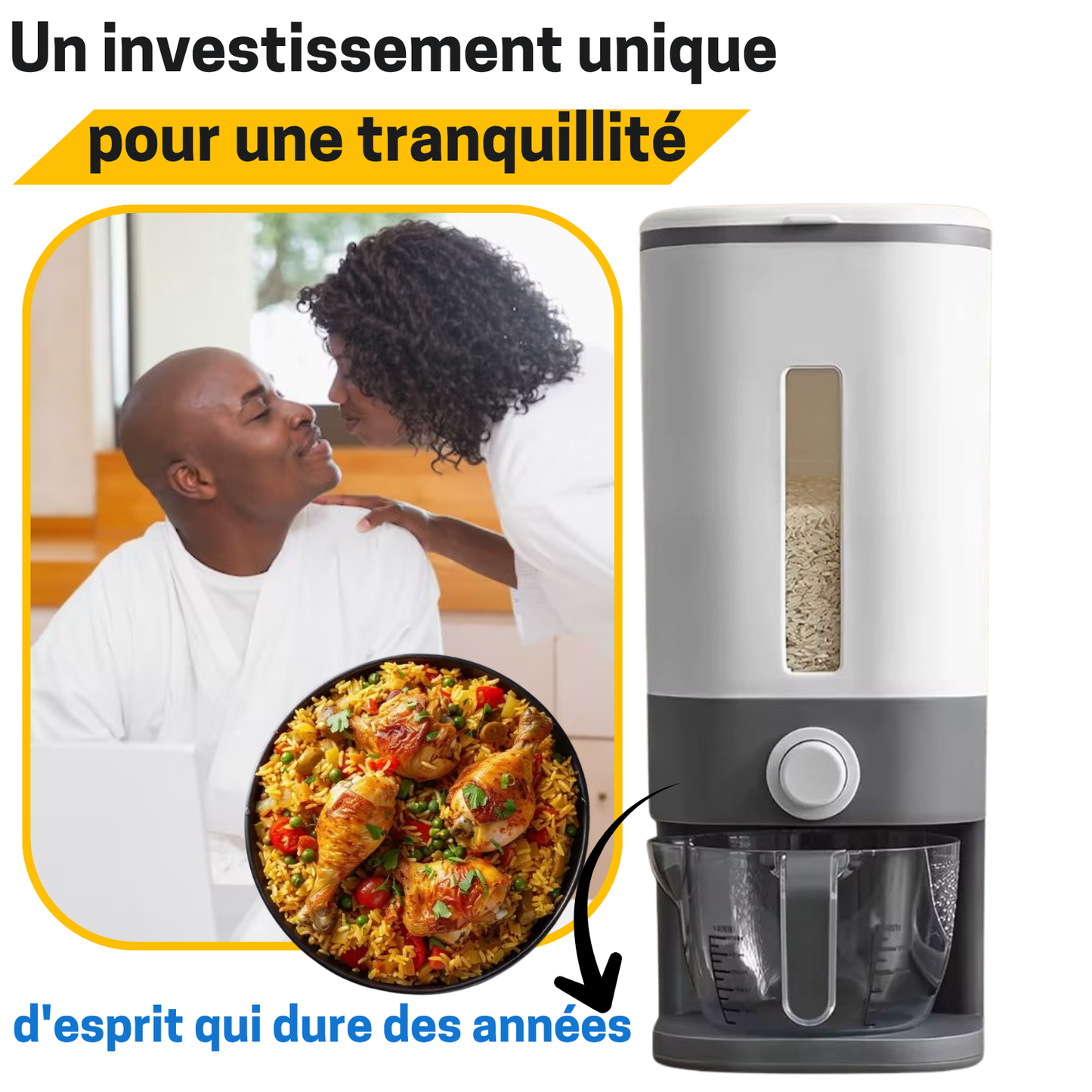 Distributeur automatique de riz avec sérénité -  L’Art de Cuisiner Sans Stress