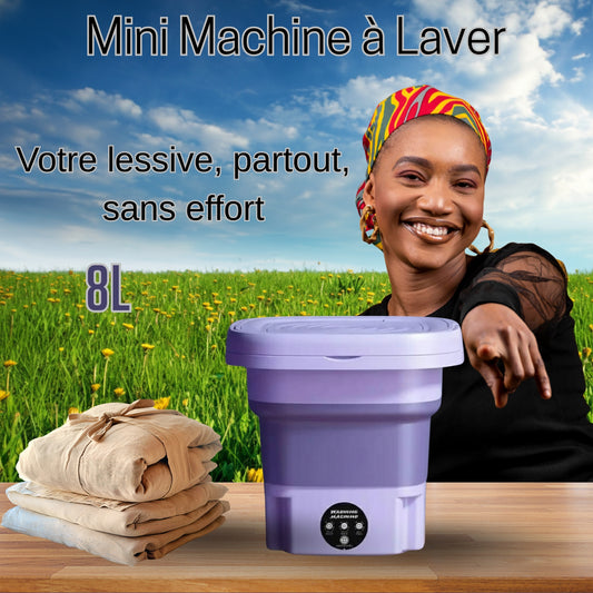 🧺 MINI MACHINE À LAVER 8L – Libère-toi du Calvaire du Linge !