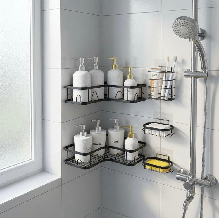 Système d'Organisation de Salle de Bain Premium 5 Pièces
