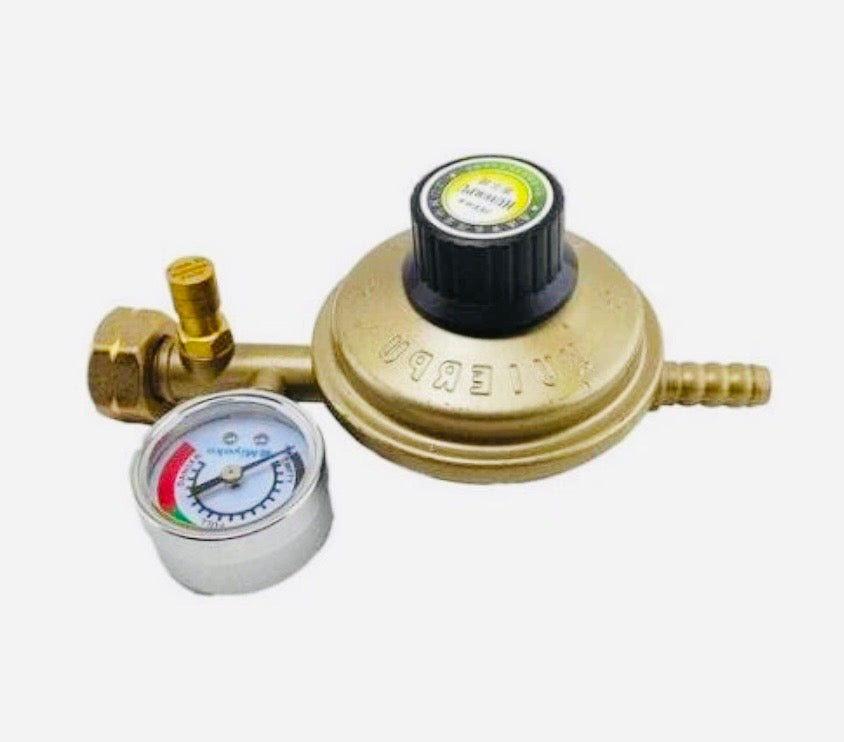 Détendeur de gaz butane avec manomètre+ Anti-Fuite Qualité Supérieure.