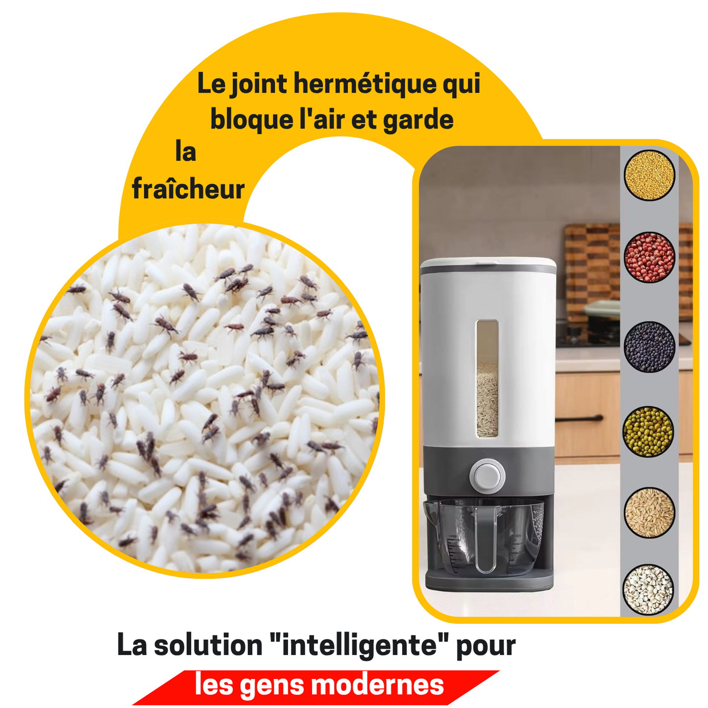 Distributeur automatique de riz avec sérénité -  L’Art de Cuisiner Sans Stress