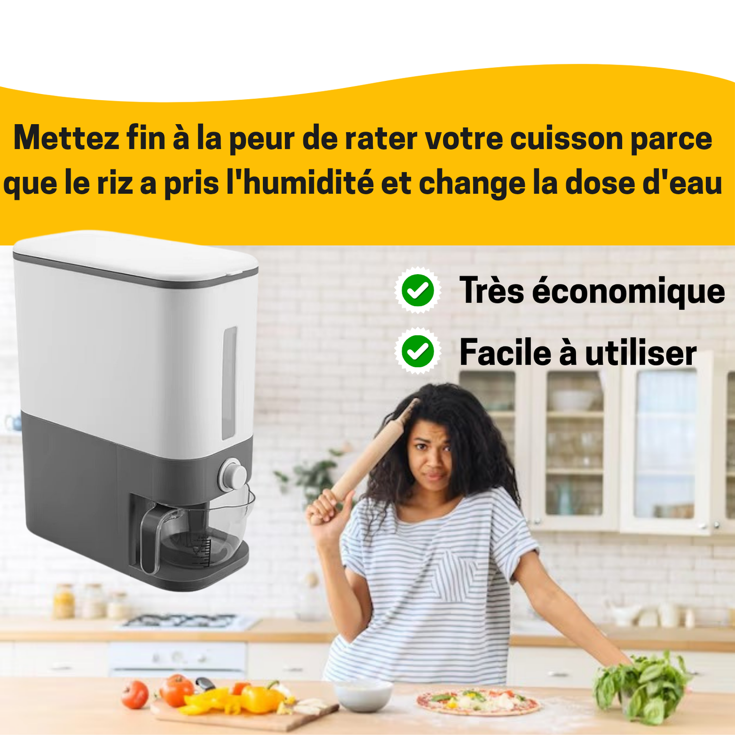 Distributeur automatique de riz avec sérénité -  L’Art de Cuisiner Sans Stress