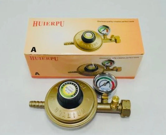Détendeur de gaz butane avec manomètre+ Anti-Fuite Qualité Supérieure.