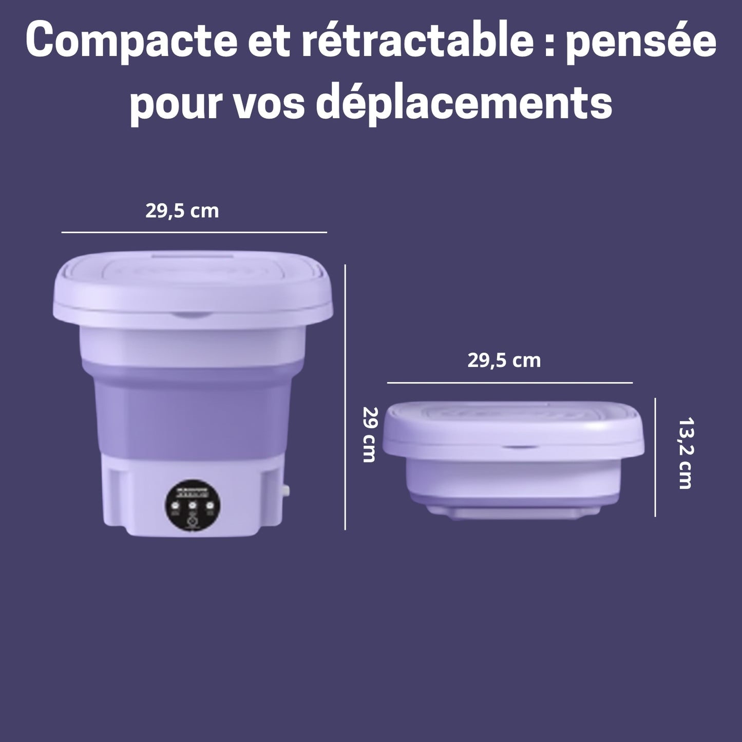 🧺 MINI MACHINE À LAVER 8L – Libère-toi du Calvaire du Linge !