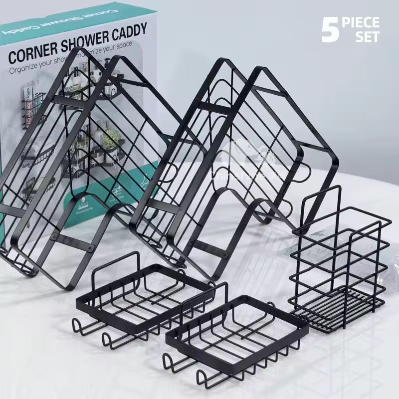 Système d'Organisation de Salle de Bain Premium 5 Pièces