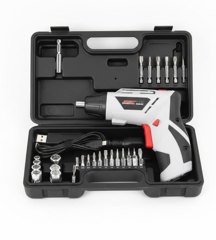 VISSEUSE ÉLECTRIQUE SANS FIL JOUSTMAX MULTIFONCTION 45PCS