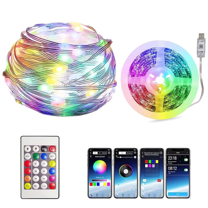APP SMART RGB FAIRY LIGHT 10M