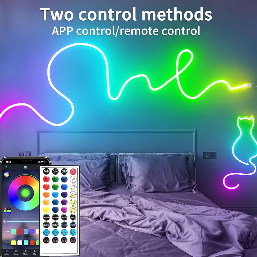 NEON LED RGB BLUETOOTH TÉLÉCOMMANDÉE ( 5 MÈTRES)
