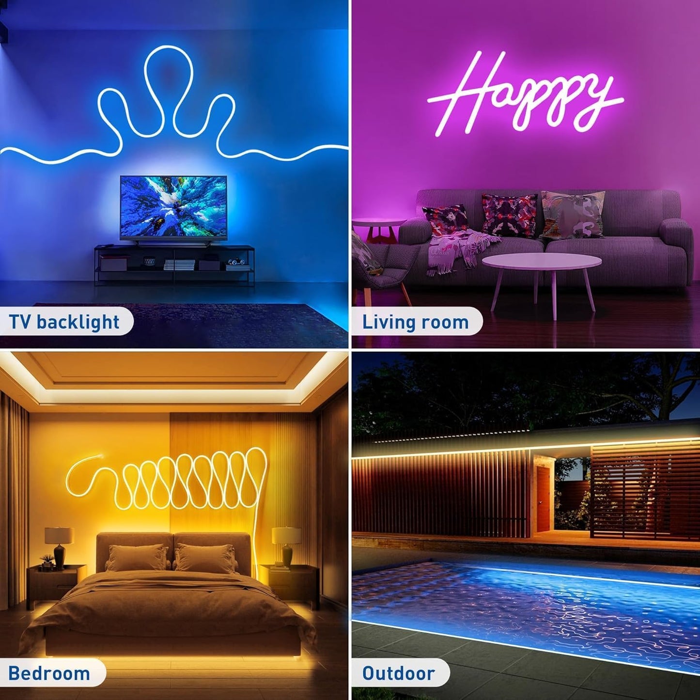 NEON LED RGB BLUETOOTH TÉLÉCOMMANDÉE ( 5 MÈTRES)
