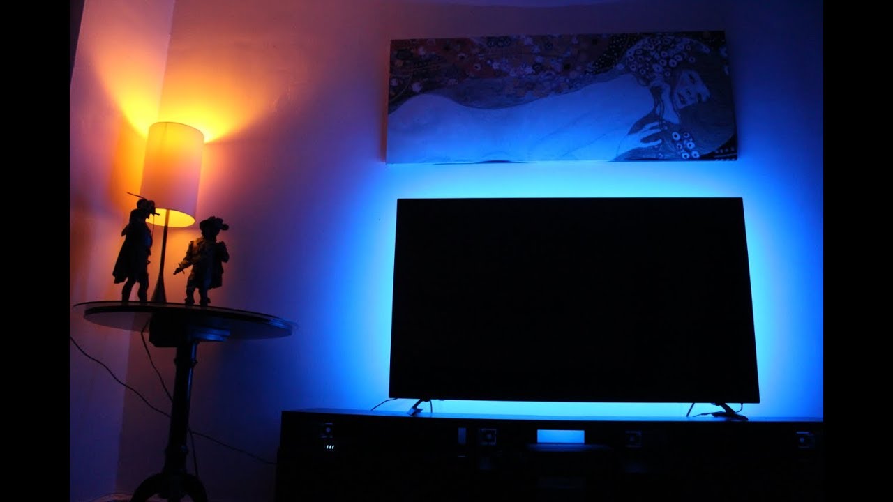LED MULTICOLORE RGB POUR TÉLÉVISION ( 5M ) CONTRÔLE AVEC TÉLÉPHONE 📱