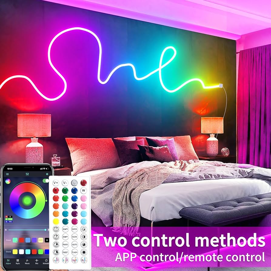 NEON LED RGB BLUETOOTH TÉLÉCOMMANDÉE ( 5 MÈTRES)