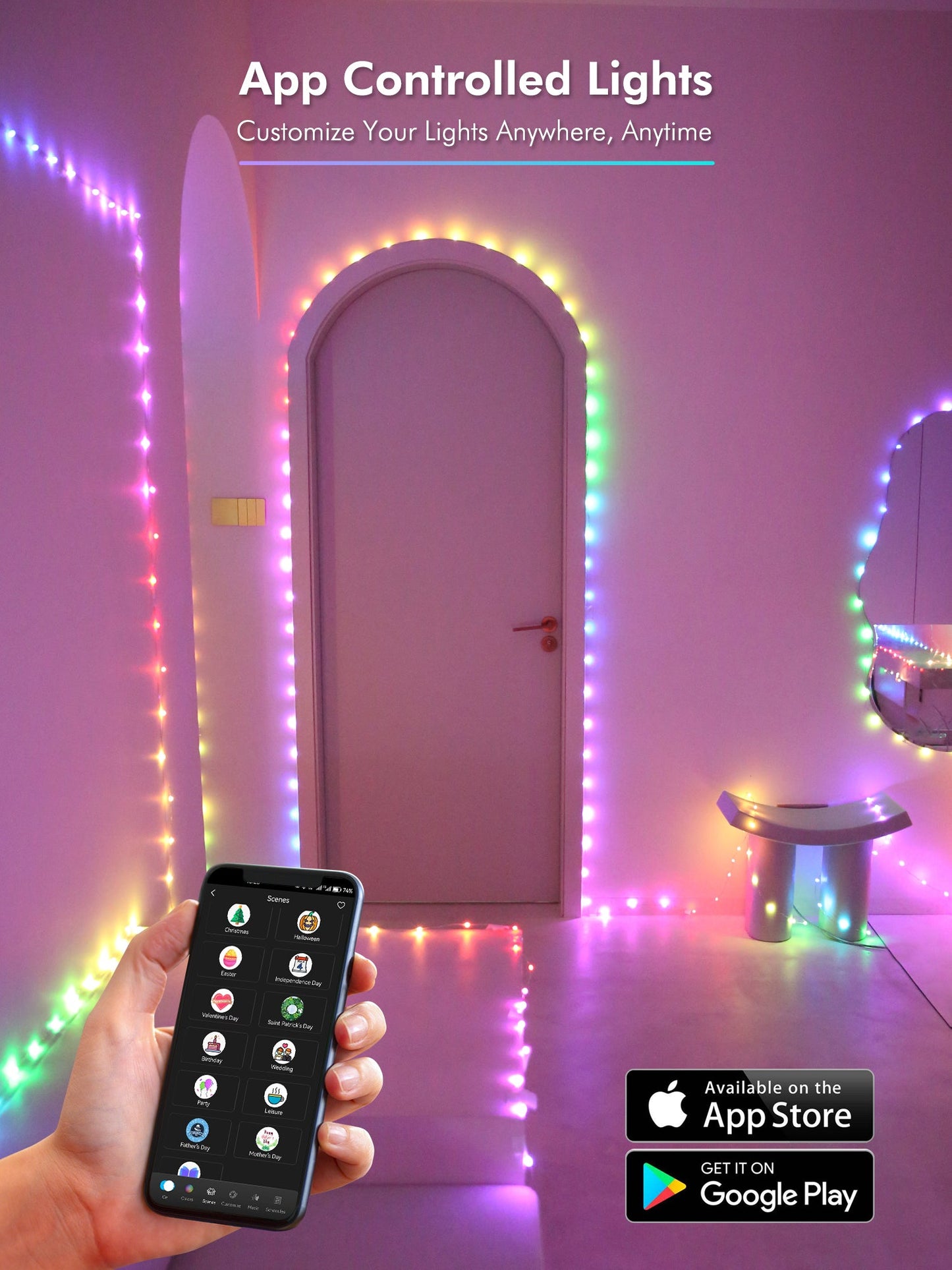 APP SMART RGB FAIRY LIGHT 10M