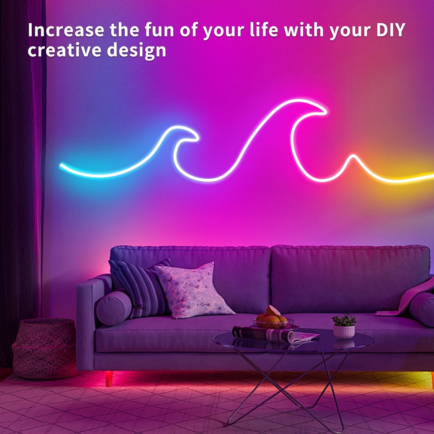 NEON LED RGB BLUETOOTH TÉLÉCOMMANDÉE ( 5 MÈTRES)